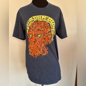 Navy Medium Aaron Woodall Tshirt